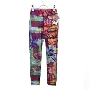 Nwt Reebok Training Comic Clash Tights Pop Art Speedwick Leggings